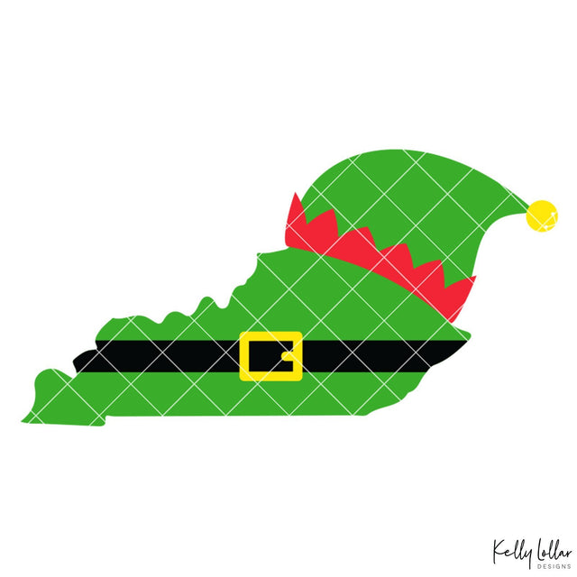 Kentucky Elf State SVG Kelly Lollar Designs 
