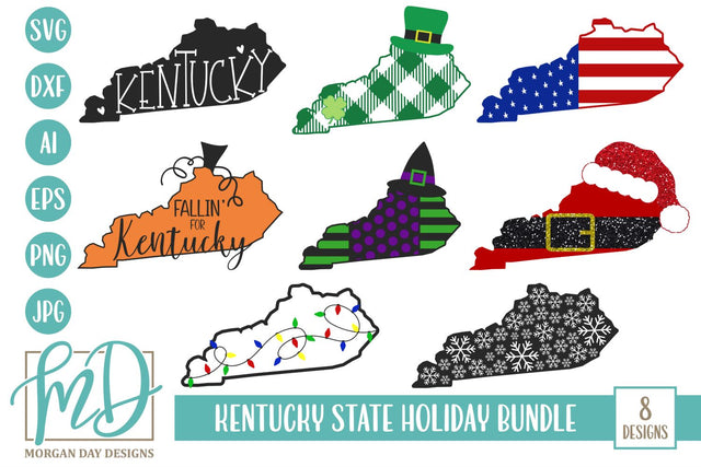 Kentucky Holiday Bundle SVG Morgan Day Designs