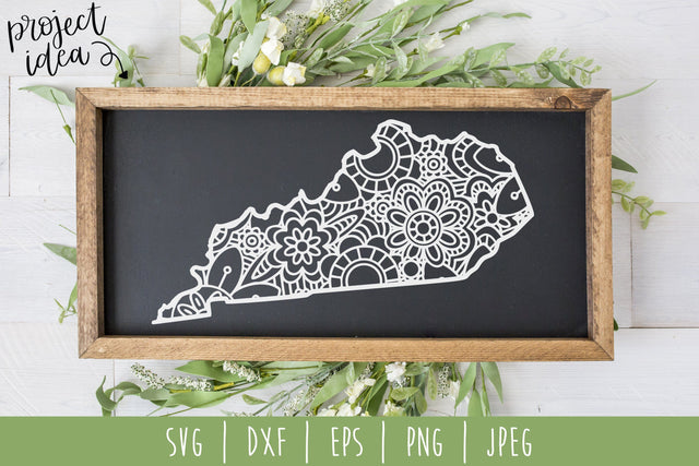 Kentucky Mandala Zentangle SVG SavoringSurprises 