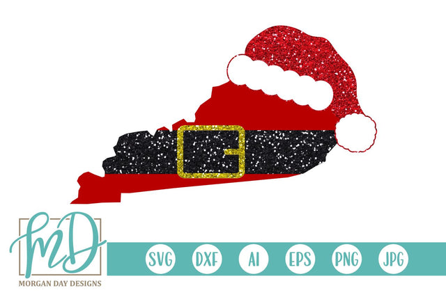 Kentucky Santa SVG Morgan Day Designs 