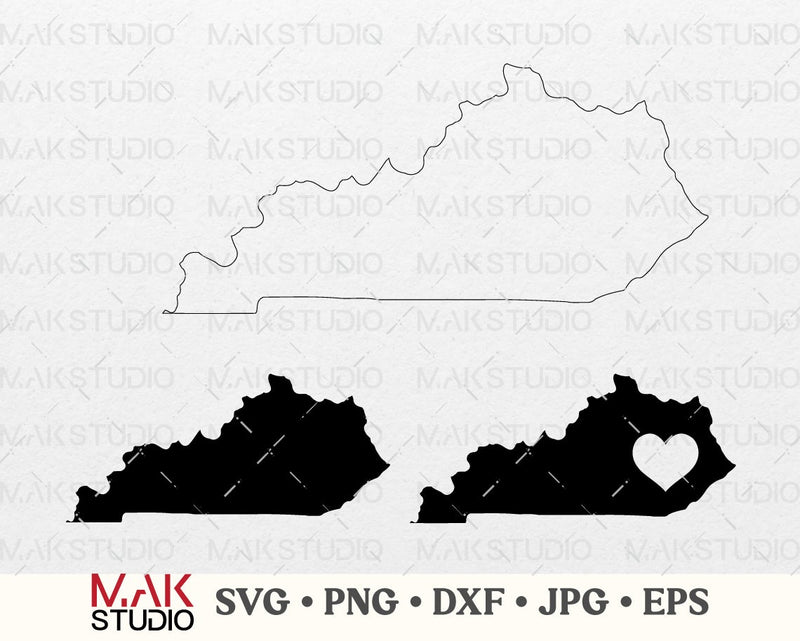 Kentucky Svg, Kentucky Cut File, Kentucky, Kentucky Png, State Svg 