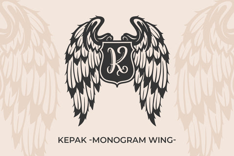 Kepak - monogram - Font Abo Daniel Studio 