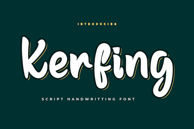 Kerfing Font twinletter 