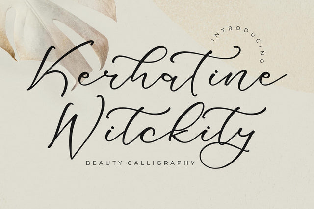 Kerhatine Witckity - Beauty Calligraphy Font Storytype Studio 