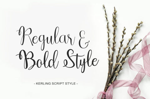 Kerling Script Font Rama Type 