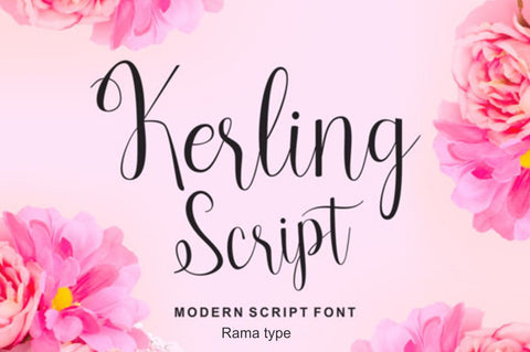 Kerling Script Font Rama Type 