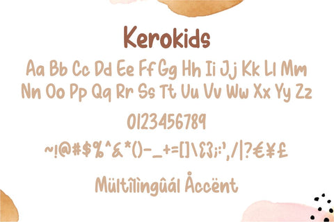 Kerokids - A Playful Font Font Masyafi Studio 