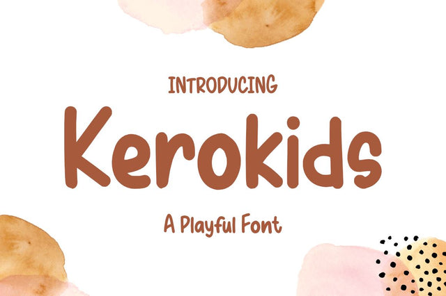 Kerokids - A Playful Font Font Masyafi Studio 