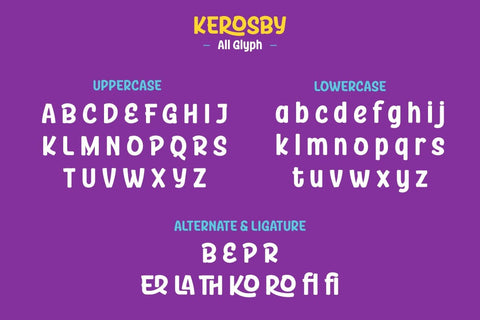 Kerosby - Handwriting Font Font twinletter 