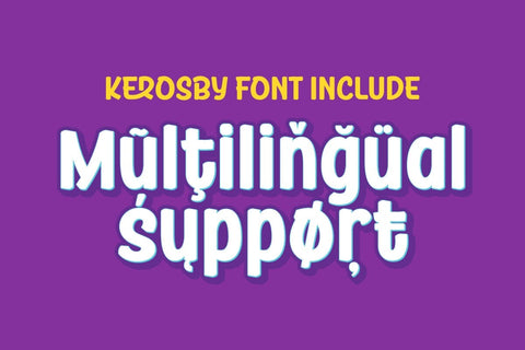 Kerosby - Handwriting Font Font twinletter 