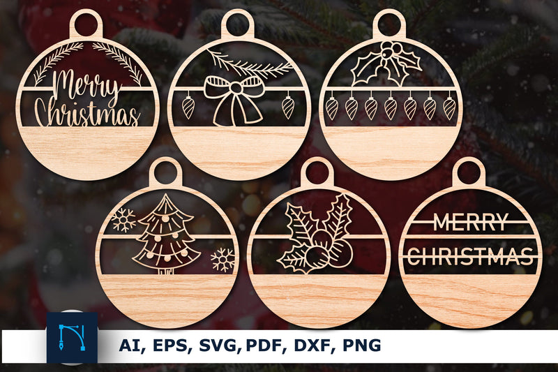 Kerst Ornament SVG Christmas Signs Bundle SVG MD JOYNAL ABDIN 