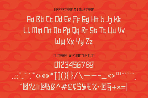 KESORA Faux Japanese Font Font twinletter 