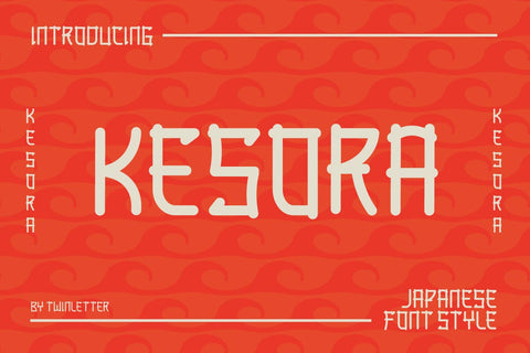 KESORA Faux Japanese Font Font twinletter 