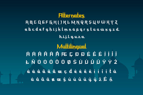 Keswah Font twinletter 