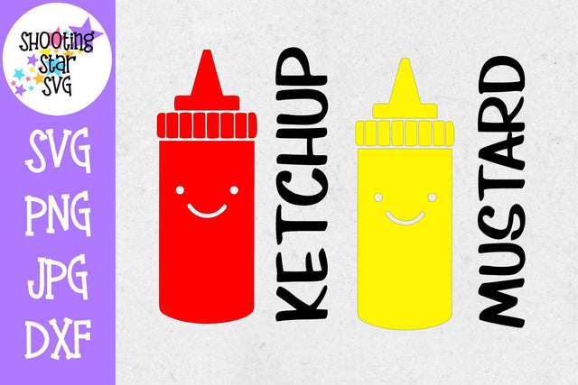 Ketchup and Mustard - Twin Bodysuit SVG SVG ShootingStarSVG 