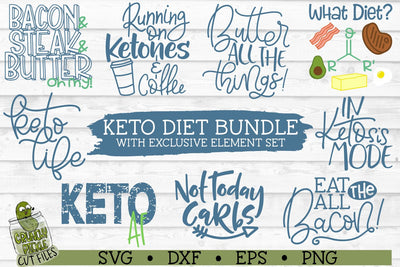 Keto Diet Bundle SVG Crunchy Pickle