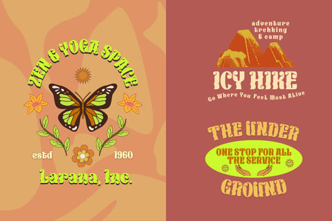 KEXINU | Groovy Retro Font Font twinletter 