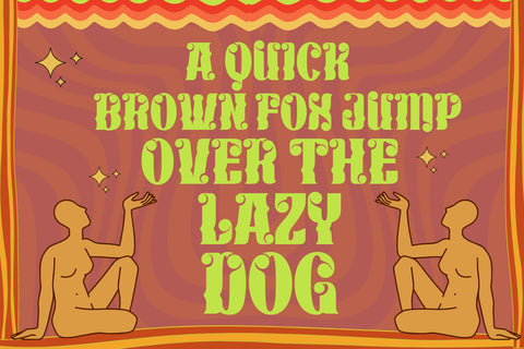 KEXINU | Groovy Retro Font Font twinletter 