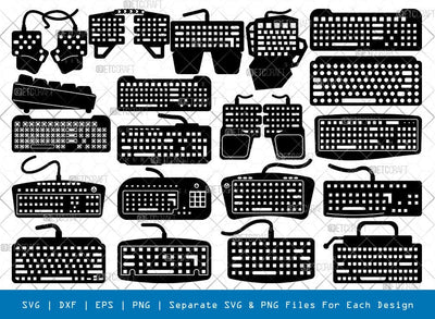 Key Board Silhouette, Key Board SVG, Computer Keyboard Svg, Keys svg, Keyboard Svg, Key Board Bundle, SB00953 SVG ETC Craft 
