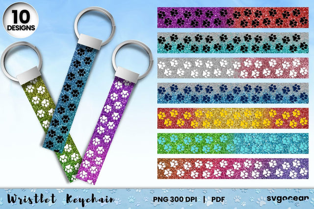 Key Fob Sublimation | Keychain | Wristlet Sublimation SvgOcean 