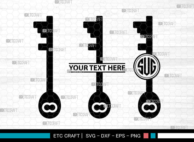 Key Icons Monogram, Key Svg, Smart Key Svg, Keys, Magic Key, Key Monogram, Icon Monogram, Svg Cut File, Dxf, Eps, Png, SVG ETC Craft 