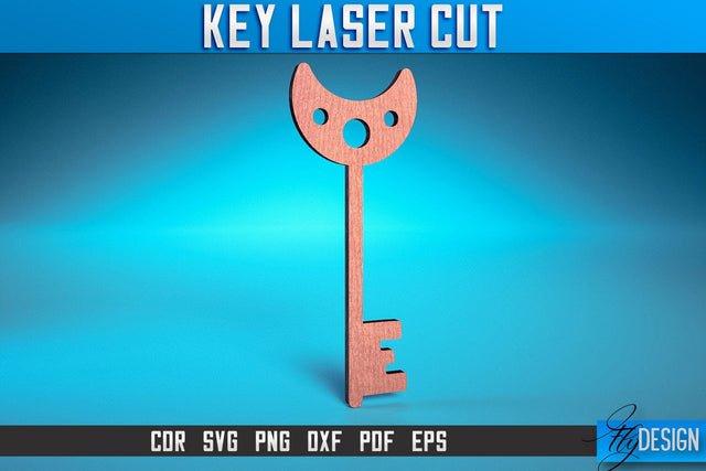 Key Laser Cut SVG | Home Laser Cut SVG Design | CNC Files SVG Fly Design 