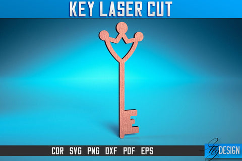 Key Laser Cut SVG | Home Laser Cut SVG Design | CNC Files SVG Fly Design 