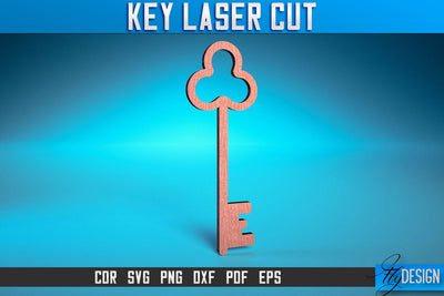 Key Laser Cut SVG | Home Laser Cut SVG Design | CNC Files SVG Fly Design 