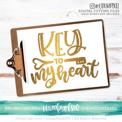 Key to My Heart SVG Lilium Pixel SVG 