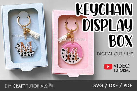 KEYCHAIN BOX SVG BUNDLE SVG DIY Craft Tutorials 