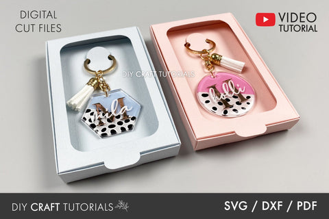KEYCHAIN BOX SVG SVG DIY Craft Tutorials 
