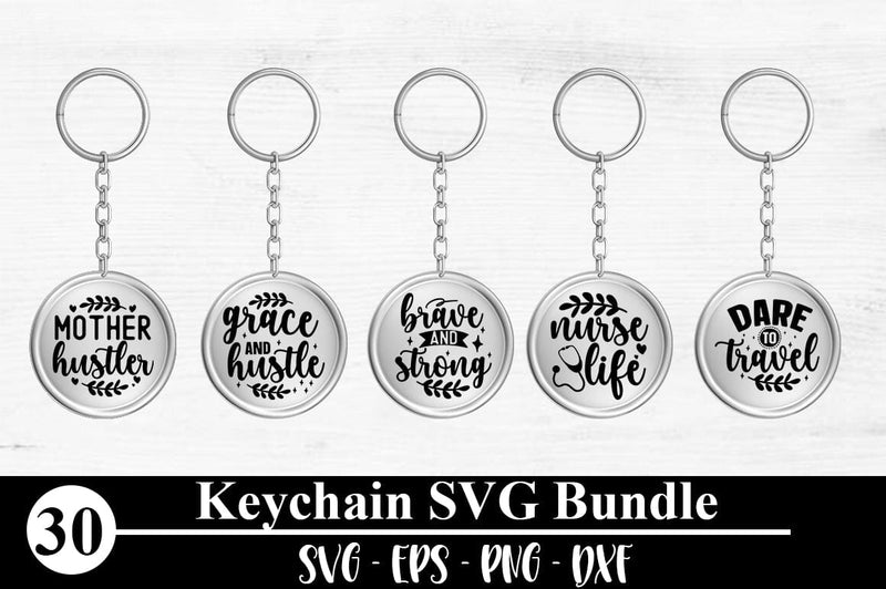 Keychain Bundle SVG, Keychain SVG Quotes - So Fontsy