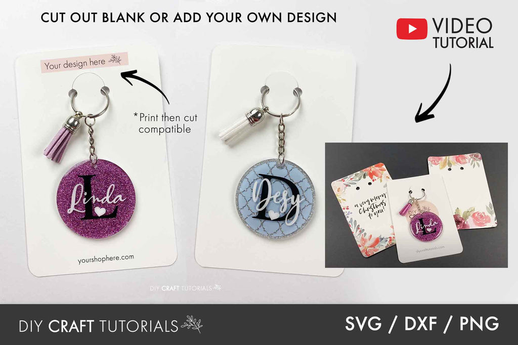 Keychain Display Card SVG Bundle - So Fontsy
