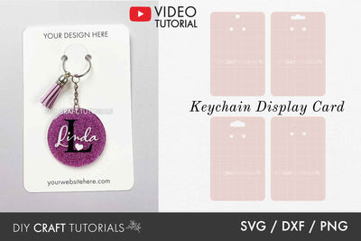 Keychain Display Card SVG Bundle - Set 1 SVG DIY Craft Tutorials 