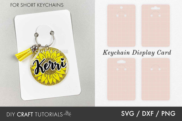 Keychain Display Card SVG Bundle - Set 2 SVG DIY Craft Tutorials 