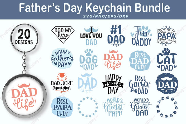 keychain Father's Day SVG Bundle SVG SH_Tee store 