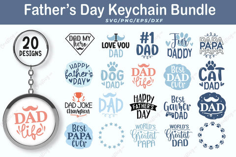 keychain Father's Day SVG Bundle SVG SH_Tee store 