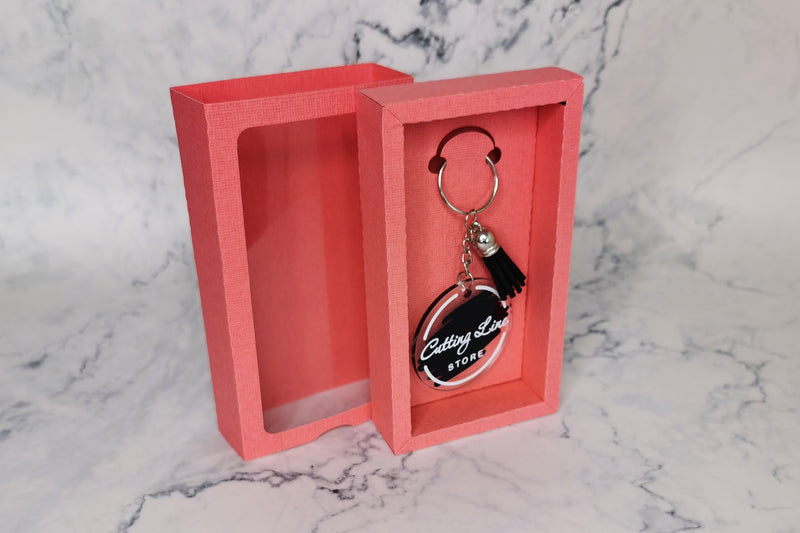 Keychain gift box svg, keychain box template So Fontsy