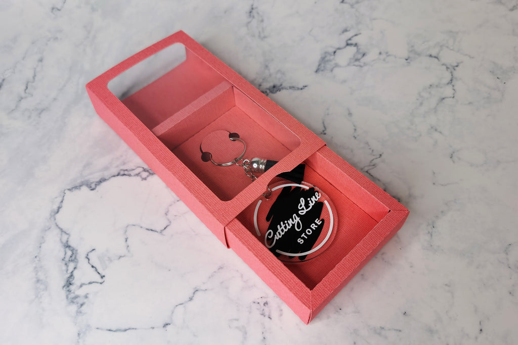 Keychain gift box svg, keychain box template So Fontsy