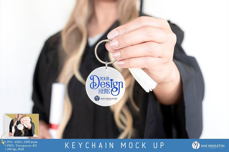 Keychain Mock up | Graduation, Styled Photo Mock Up Photo Mae Middleton Studio 