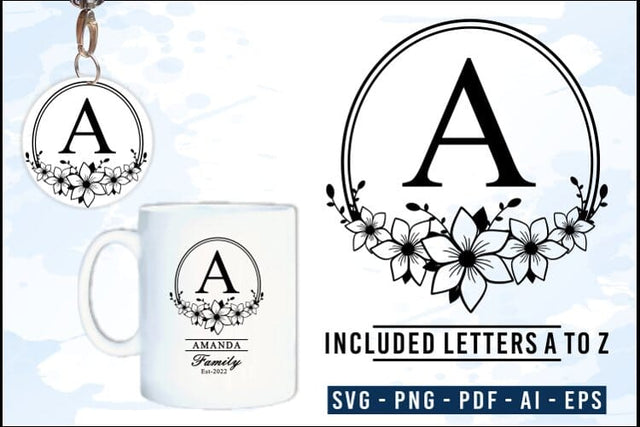Keychain Monogram Svg Designs, Mug Monogram Designs, Wedding Svg SVG D2PUTRI, SVG BUNDLE, SUBLIMATION BUNDLE, T SHIRT DESIGNS BUNDLE 