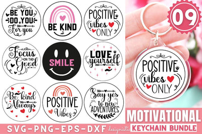 Keychain Motivational SVG Bundle, Motivational Keychain Bundle SVG DESIGNISTIC 