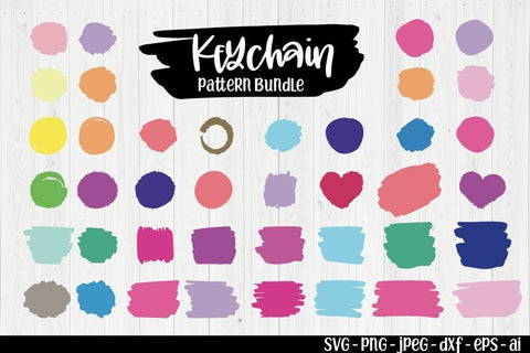 Keychain Pattern Bundle A Bundle of Keychain SVGs SVG TatiStudio 