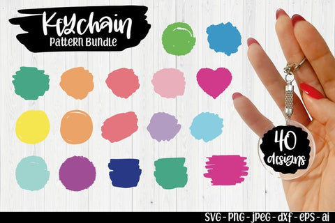 Keychain Pattern Bundle A Bundle of Keychain SVGs SVG TatiStudio 