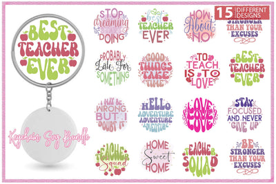 Keychain PNG Bundle Sublimation Creativeart88 