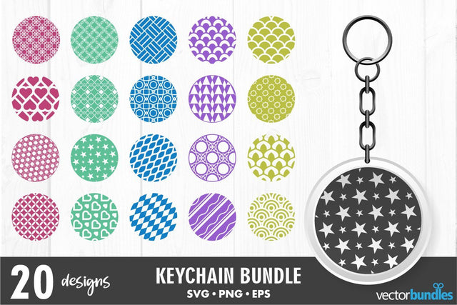 Keychain ring svg bundle for crafters SVG vectorbundles 