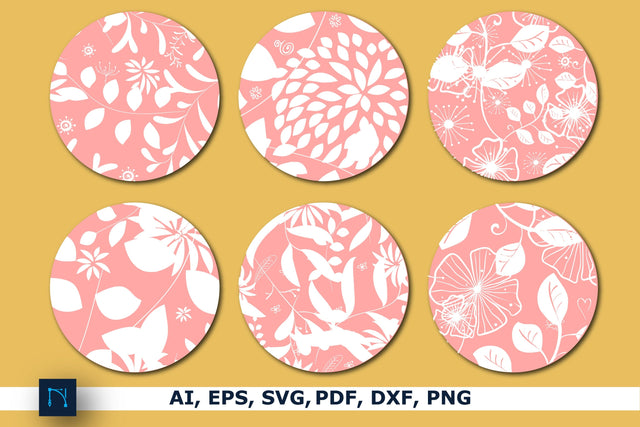 Keychain Round Patterns Circles Bundle SVG MD JOYNAL ABDIN 