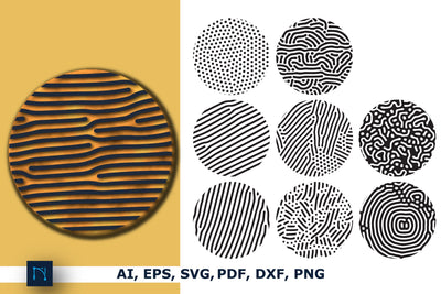 Keychain Round Patterns Circles Bundle SVG MD JOYNAL ABDIN 