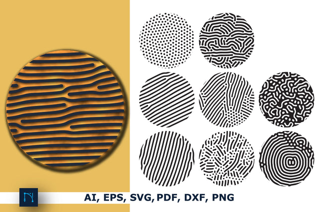 Keychain Round Patterns Circles Bundle SVG MD JOYNAL ABDIN 