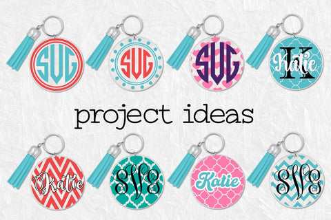 Keychain Round Patterns, Pattern Circles Bundle SVG Craft Pixel Perfect 